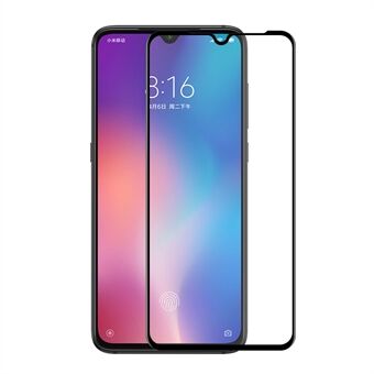 HAT PRINCE Full Coverage 0.26mm 9H 2.5D Arc Edge Tempered Glass Screen Protector Film (Full Glue) for Xiaomi Mi 9