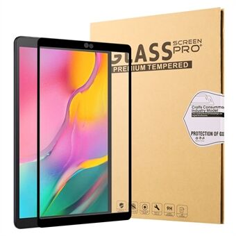 Full Screen Coverage Silk Printing Tempered Glass Protector Film for Samsung Galaxy Tab A 10.1 (2019)