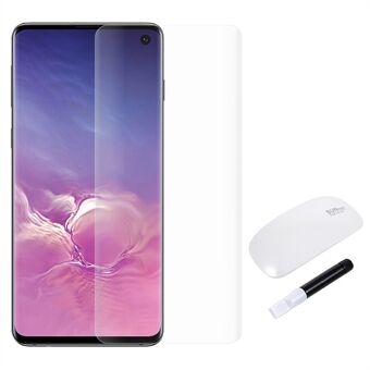 RURIHAI 3D Full Glue UV Liquid Tempered Glass Screen Protector + UV Lamp for Samsung Galaxy S10