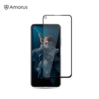 AMORUS Silk Printing Anti-explosion Tempered Glass Full Screen [Full Glue] Film for Huawei Honor 20 Pro