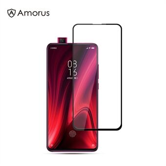 AMORUS Silk Print Full Coverage Full Glue 9H Tempered Glass Screen Film for Xiaomi Redmi K20 / K20 Pro / Mi 9T / Mi 9T Pro