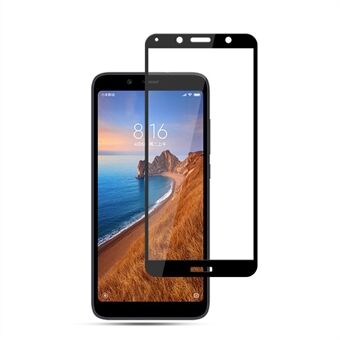 MOCOLO Full Coverage Full Glue Silk Print Tempered Glass Screen Protective Film for Xiaomi Redmi 7A - Black