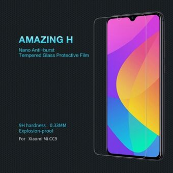 NILLKIN Amazing H Anti-burst Tempered Glass Screen Protective Film Xiaomi Mi CC9 / Mi CC9 Meitu Edition/ Mi 9 Lite / Mi 9 Lite