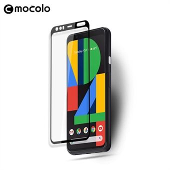 MOCOLO Silk Print Full Coverage 9H Tempered Glass Film Screen Protector for Google Pixel 4 XL