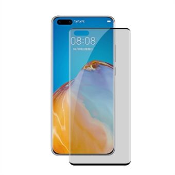 HAT PRINCE 0.26mm 9H [3D Hot-bending Curved Edge] Full Size Anti-Spy Tempered Glass Screen Protector for Huawei P40 Pro