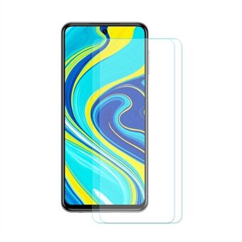 HAT PRINCE 2Pcs/Set 0.26mm 9H 2.5D Tempered Glass Screen Film for Xiaomi Redmi Note 9 Pro/Note 9 Pro Max/Note 9S