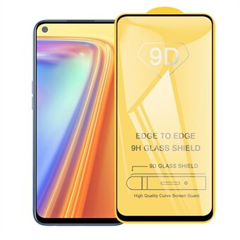 Full Covering 9D Tempered Glass Screen Protection Film (Side Glue) for Realme 7