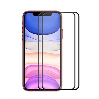 ENKAY HAT PRINCE 2Pcs/Sets Arc Edge Full Coverage Tempered Glass Screen Film foriPhone 11/iPhone XR