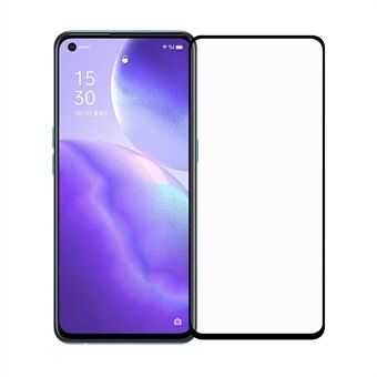 Full Glue Full Size for Oppo Reno5 5G/ Reno5 4G/Reno5 K/Find X3 Lite Tempered Glass Screen Protector - Black