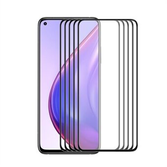 5 PCS/Set ENKAY HAT-PRINCE 9H Tempered Glass Complete Covering Full Glue Screen Film for Xiaomi Mi 10T 5G/Mi 10T Pro 5G/Redmi K30S