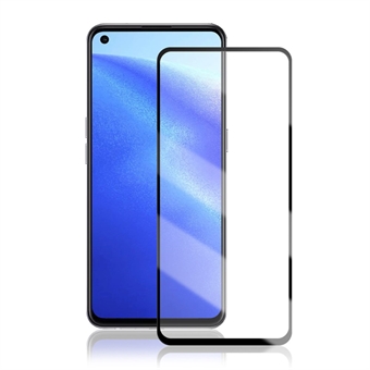 MOCOLO Full Glue Full Cover Silk Printing Tempered Glass Screen Protector for Oppo Reno5 5G - Black