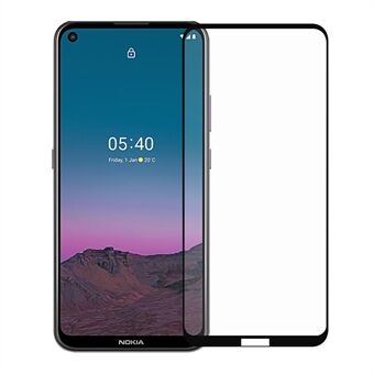 Complete Covering Tempered Glass Film for Nokia 5.4 Full Glue Black Edges Screen Protector