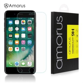 AMORUS for iPhone 8 Plus/7 Plus Screen Tempered Glass Protector Guard 2.5D Arc Edge