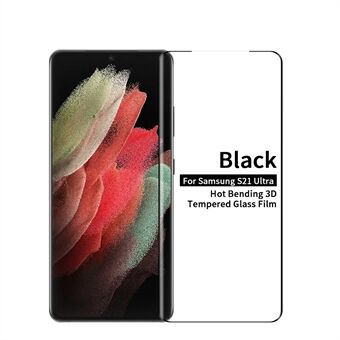 MOFI 3D Curved Tempered Glass Screen Film for Samsung Galaxy S21 Ultra 5G Support Fingerprint Unlock [Full Glue]