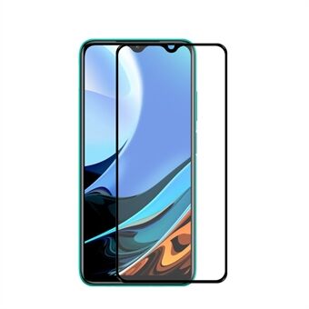 HAT-PRINCE 0.26mm 9H 2.5D Tempered Glass Screen Protector for Xiaomi Redmi 9T [Full Glue] [Full Coverage]