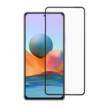 Anti-Explosion Full Coverage Silk Printing Full Glue Tempered Glass Screen Protector for Xiaomi Redmi Note 10 Pro