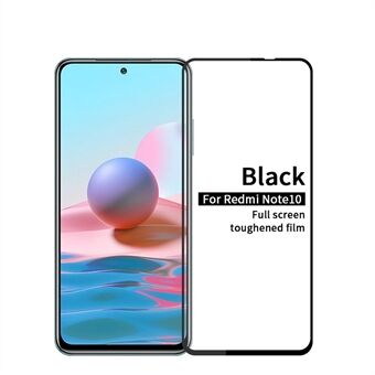 PINWUYO Anti-explosion Anti-fingerprint Tempered Glass Full Screen Full Glue Film for Xiaomi Redmi Note 10