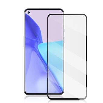 MOCOLO Full Glue HD Tempered Glass Silk Print Full Coverage Screen Protector for OnePlus 9 - Black