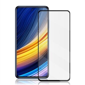 MOCOLO 3D Curved Edge Tempered Glass Full Screen Protector for Xiaomi Poco X3 Pro [Side Glue] - Black