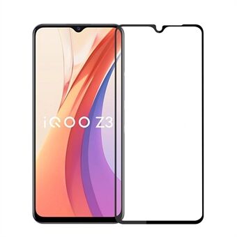 PINWUYO for vivo iQOO Z3 [Anti-fingerprint] [Anti-explosion] Full Glue Tempered Glass Film