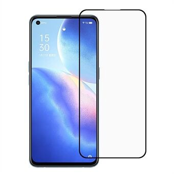 Silk Printing Full Glue Tempered Glass Anti-Burst Full Screen Coverage Protector for Oppo Reno5 K