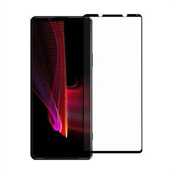 Anti-Explosion Ultra Clear Tempered Glass Film Black Edges Full Glue Screen Protector for Sony Xperia 1 III 5G