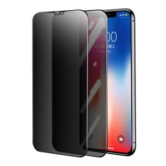 HAT-PRINCE 2Pcs Anti-glare 28° Anti-spy Tempered Glass Full Screen Coverage Protector Film for iPhone 11 6.1 inch/XR 6.1 inch