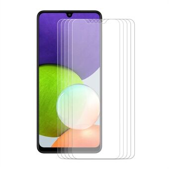 5Pcs/Set HAT PRINCE 0.26mm 9H 2.5D Anti-scratch Tempered Glass Screen Film Protector for Samsung Galaxy A22 4G (EU Version)