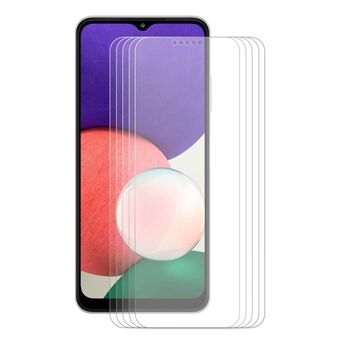 5Pcs/Set HAT PRINCE 0.26mm 9H 2.5D HD Tempered Glass Screen Film Anti-fingerprint Protector for Samsung Galaxy A22 5G (EU Version)