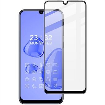 IMAK Pro+ Full Coverage Full Glue 9H Hardness Clear Tempered Glass Film Protector for Samsung Galaxy M21 (2021)