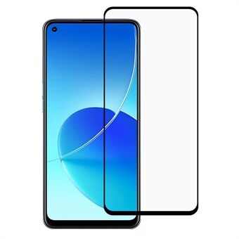 Full Coverage Full Glue HD Clear Anti-explosion Silk Print Tempered Glass Screen Protector Film for OPPO Reno6 Z