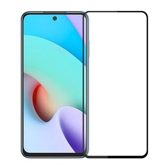 PINWUYO Full Cover Full Glue Anti-Fingerprint 9H Hardness Tempered Glass Protector Film for Xiaomi Redmi 10 / Redmi 10 Prime