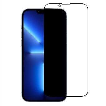 Full Screen Coverage Anti-spy Silk Printing Scratch Resistant Tempered Glass Screen Guard Film (Side Glue) for iPhone 13 Pro / iPhone 13 6.1 inch