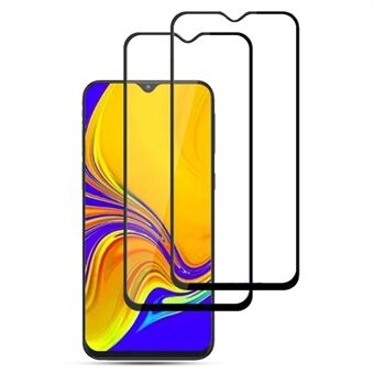 AMORUS 2Pcs Full Glue Full Screen HD Visual Silk Printing Tempered Glass Protective Film for Samsung Galaxy A50/A20/A30/M30/M31