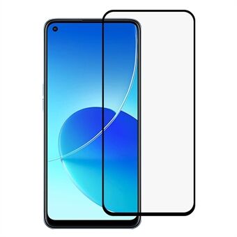 Ultra Slim HD Full Coverage Silk Printing Anti-Explosion Full Glue Tempered Glass Screen Protector for OPPO Reno6 Z