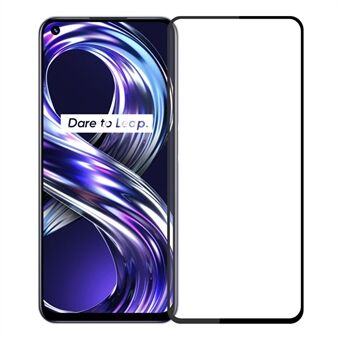 PINWUYO Shatter-Proof 9H Tempered Glass Full Glue Anti-Fingerprint Full Screen Coverage Screen Film for Realme 8i