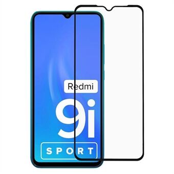 CALANS Full Screen Full Glue HD Clarity Silk Printing  Touch Accurate Tempered Glass Screen Protector for Xiaomi Redmi 9i Sport