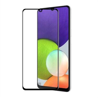 HAT-PRINCE HD Anti-dust Anti-fingerprint 6D Silk Printing Full Glue Full Screen Coverage Tempered Glass Screen Protectors for Samsung Galaxy A22 4G (EU Version)