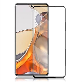 MOCOLO Anti-fingerprint Wear-resistant Silk Print Full Glue HD Tempered Glass Full Screen Protector Film for Xiaomi 11T/11T Pro - Black