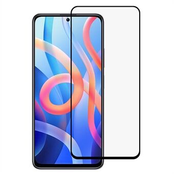 Full Glue Full Size Silk Printing HD Clarity Tempered Glass Screen Protector for Xiaomi Redmi Note 11 5G / Poco M4 Pro 5G