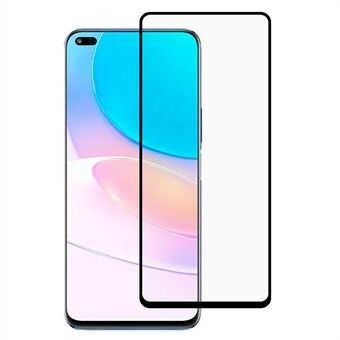 Full Screen Full Glue Ultra Clear Double Defense Silk Printing 9D Tempered Glass Film for Huawei nova 8i