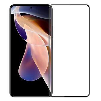 PINWUYO HD 3D Curved Edge Anti-fingerprint Anti-explosion Full Coverage Tempered Glass Screen Protector Film [Full Glue] for Xiaomi Redmi Note 11 Pro/Note 11 Pro+