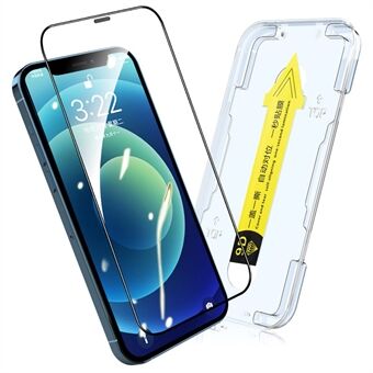 HAT PRINCE Full Glue Ultra Clear Tempered Glass Film Full Screen Protector with Easy Installation Tool for iPhone 12 Pro Max 6.7 inch