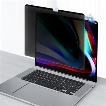 Magnetic Removable Anti-Spy Screen Film for MacBook Pro 15-inch (2016) 15.4" (Model A1707), Full Cover Thin Matte Tempered Glass Guard Screen Protector