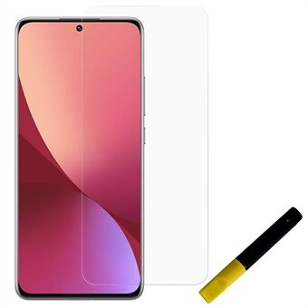 RURIHAI for Xiaomi 12/12X 3D Full Glue 0.26mm Anti-explosion UV Liquid High-aluminium-silicon Glass Tempered Glass Screen Protector Film [Fingerprint Unlock]