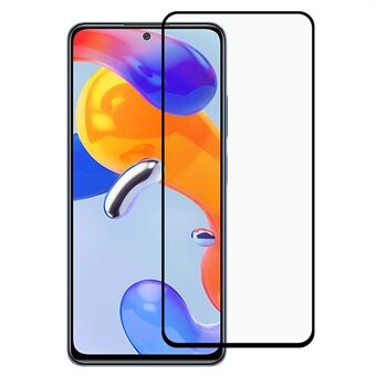 For Xiaomi Redmi Note 11 Pro 5G (Qualcomm)/Redmi Note 11 Pro 4G (MediaTek) Shatter-proof Silk Printing Full Cover Full Glue 9H Hardness Tempered Glass Film