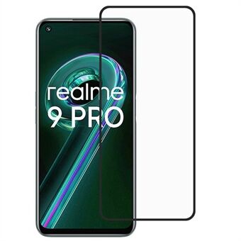 For Realme 9 Pro Phone Screen Protector HD Clear Silk Printing Full Screen Covering Full Glue Anti-scratch Tempered Glass Film