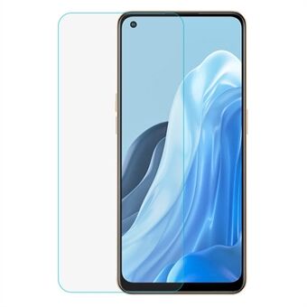 For Oppo Reno7 4G Tempered Glass Screen Protector HD Clarity 0.3mm Arc Edge Scratch-Resistant Film Guard