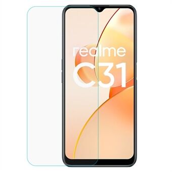 For Realme C31 Touch Accurate Screen Protector HD Clarity 0.3mm Thickness Tempered Glass Anti-Scratch Film