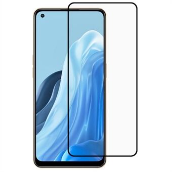 Full Glue Ultra Clear Silk Printing Tempered Glass Film for Oppo Reno7, High Definition Oleophobic Full Screen Covering Protector Film